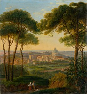Vista de una ciudad italiana de Károly Markó the Younger